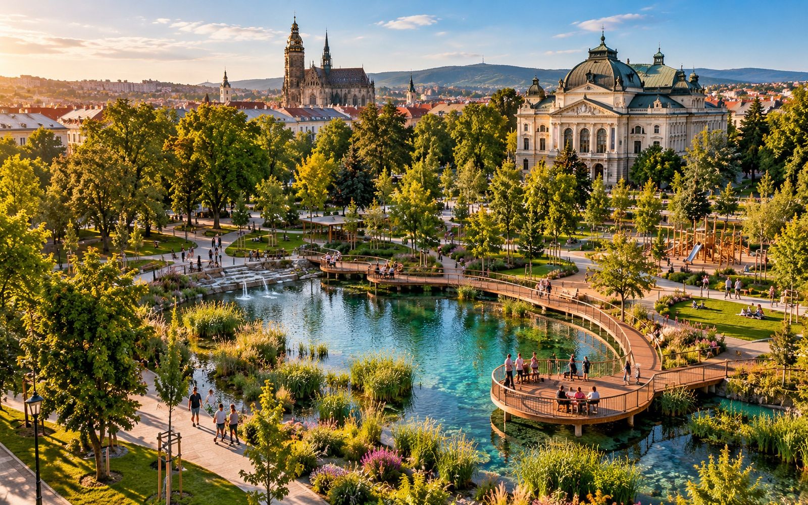 Schválenie nového územného plánu a revitalizácia mestského parku o rozlohe 4 ha